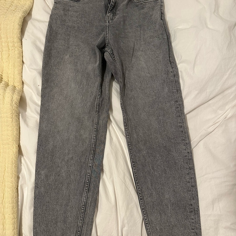 Mango High Rise Gray Jeans - Picture 6 of 7